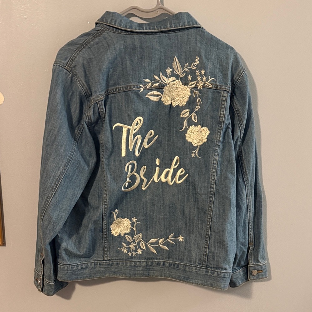 David's Bridal Light Blue Denim Jacket